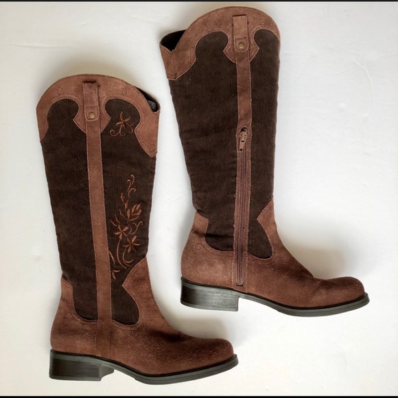 Madeline Shoes - SOLD🎉MADELINE Knee High Western Boot Suede 6.5